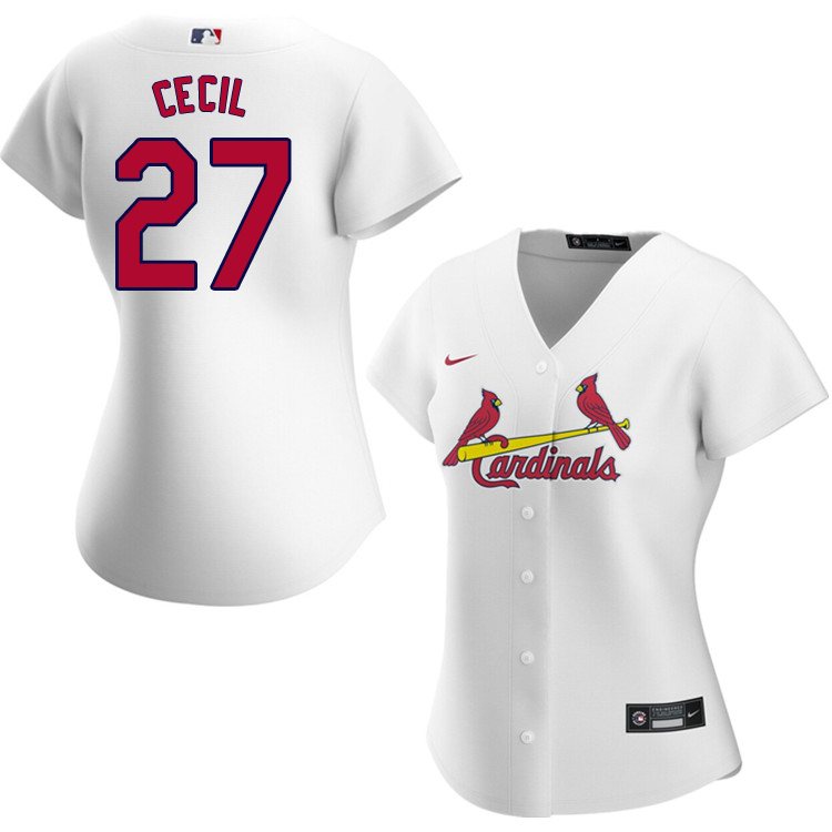 Nike Women #27 Brett Cecil St.Louis Cardinals Baseball Jerseys Sale-White